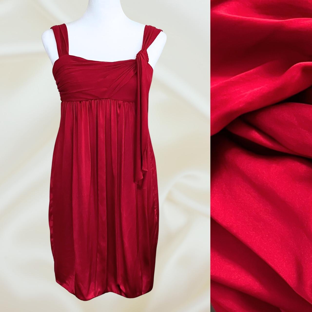 BCBG Maxazria Red Y2K Cocktail Homecoming Dress