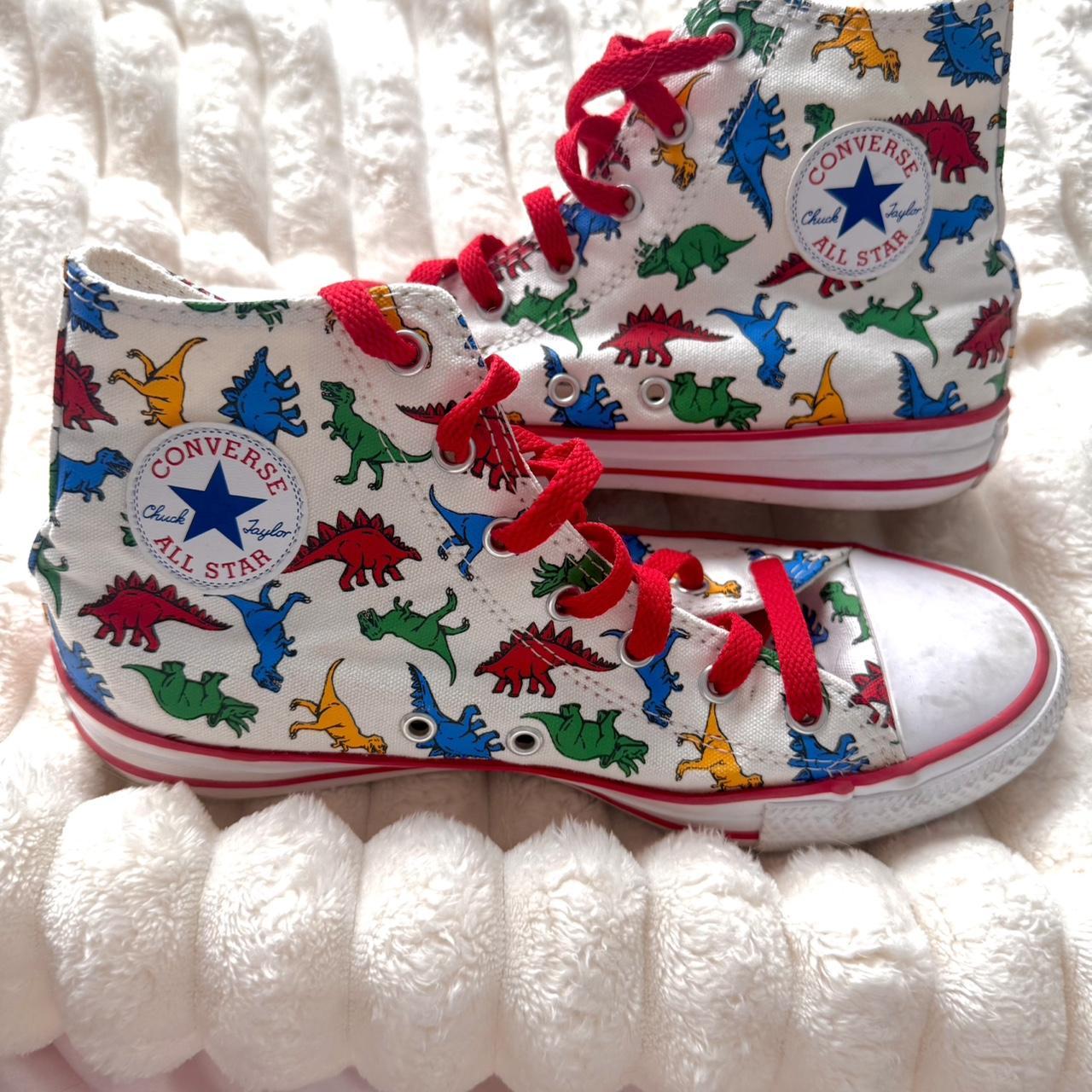 Converse Women's Sneakers White/Multi US – Converse dinosaur