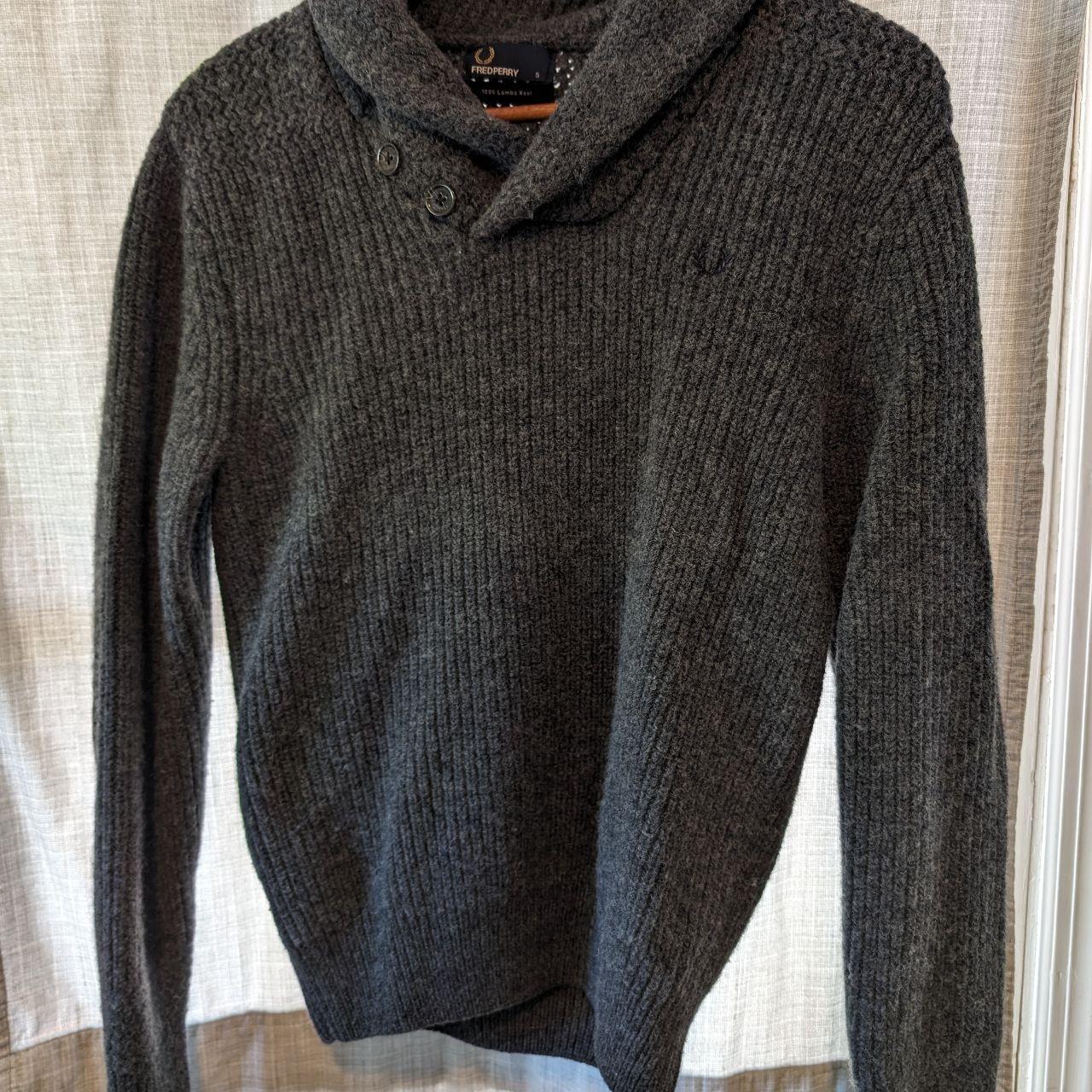 fred perry shawl neck sweater