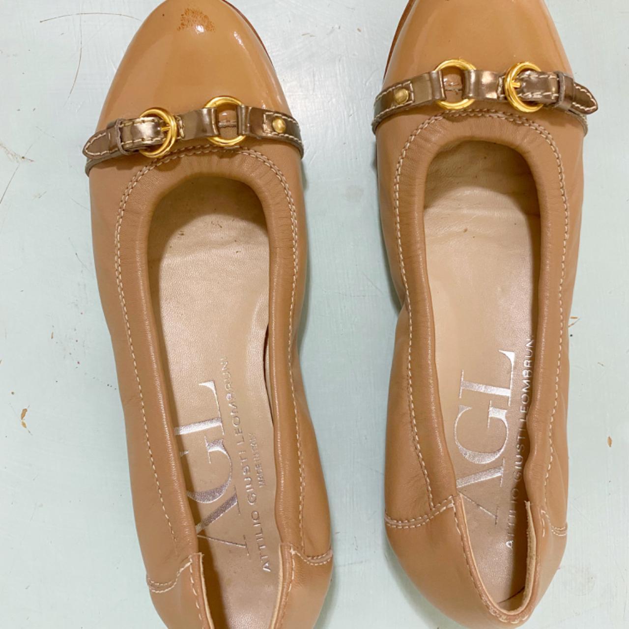 HOT Ballet Flats Agl Vero Cuoio Shoes In Good Condition AGL