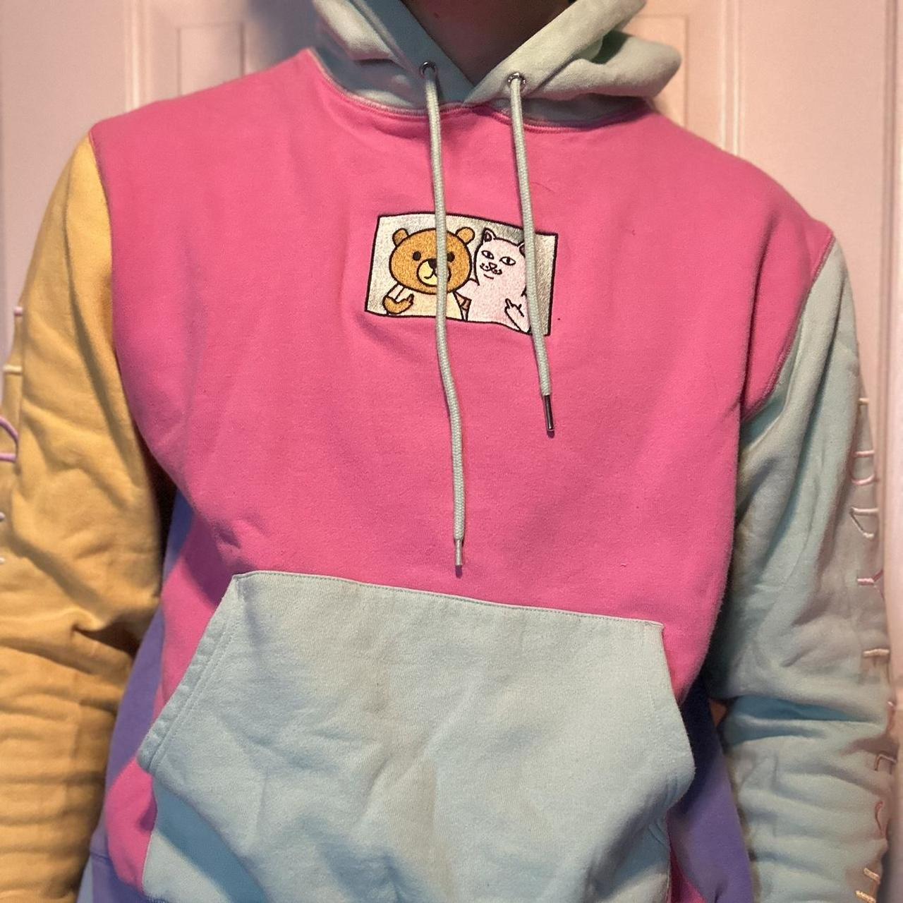 RIPNDIP x Teddy Fresh 2.0 newest Colorblock Hoodie Size Large