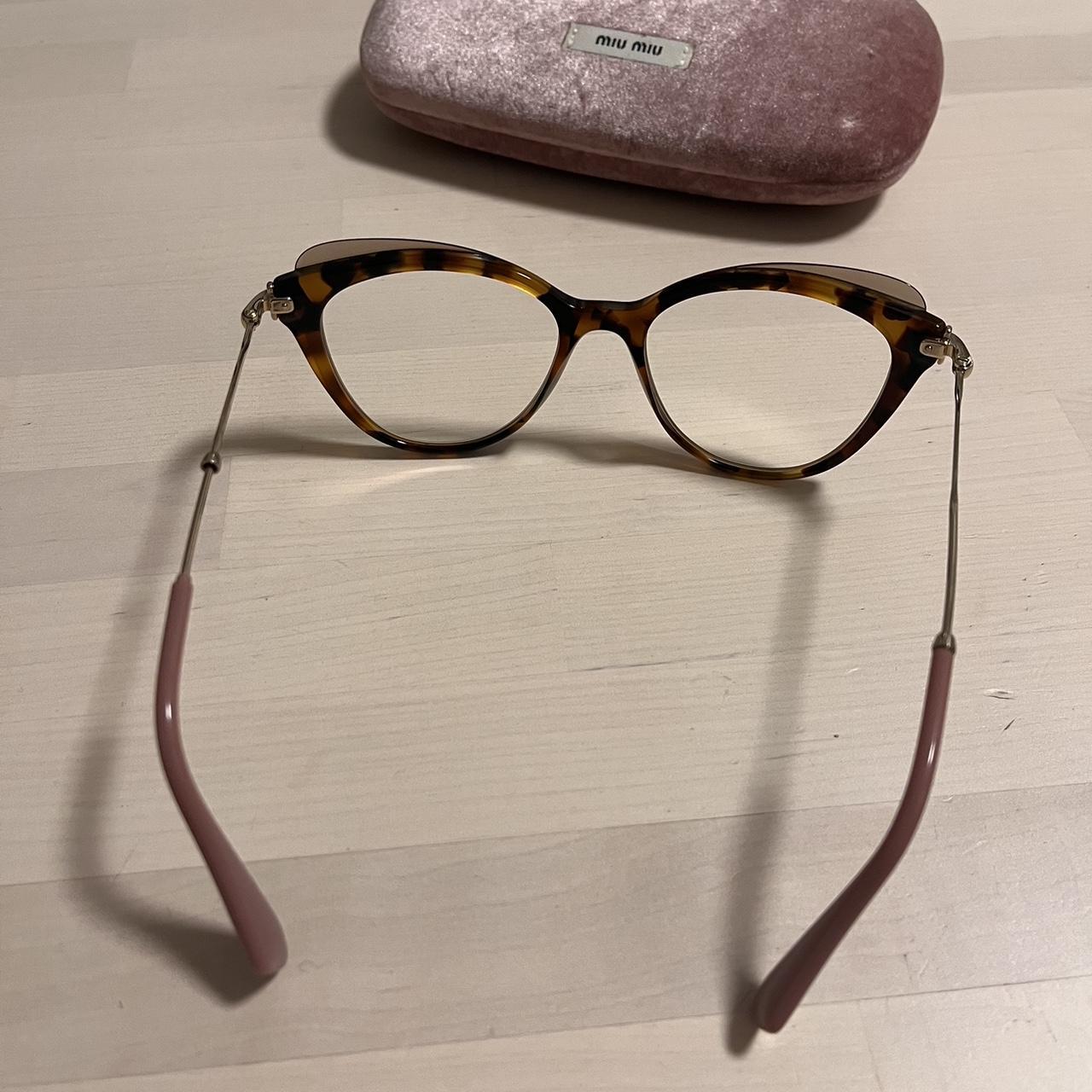 Miu Miu Eyeglasses MU 01QV VX8-101 Havana /  | Depop