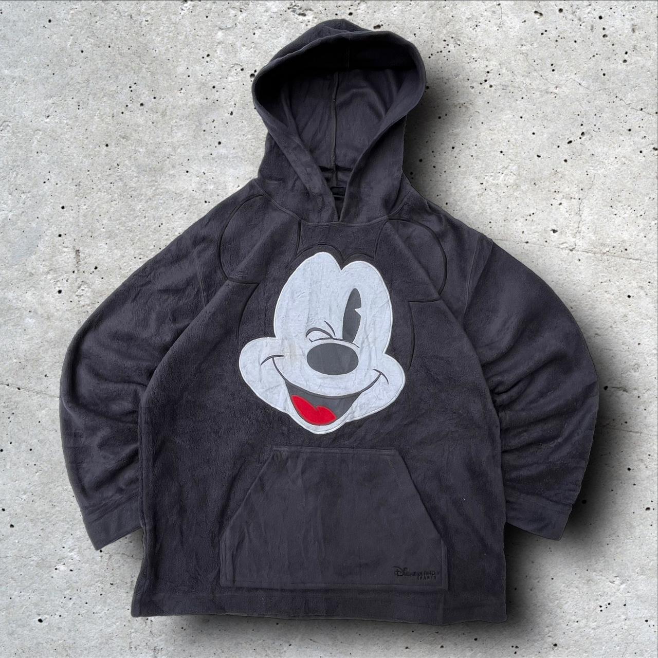 Black and white mickey mouse hoodie best sale