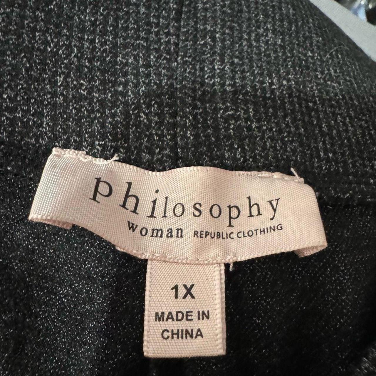 Philosophy republic black leggings size 1x 1254 9 Depop