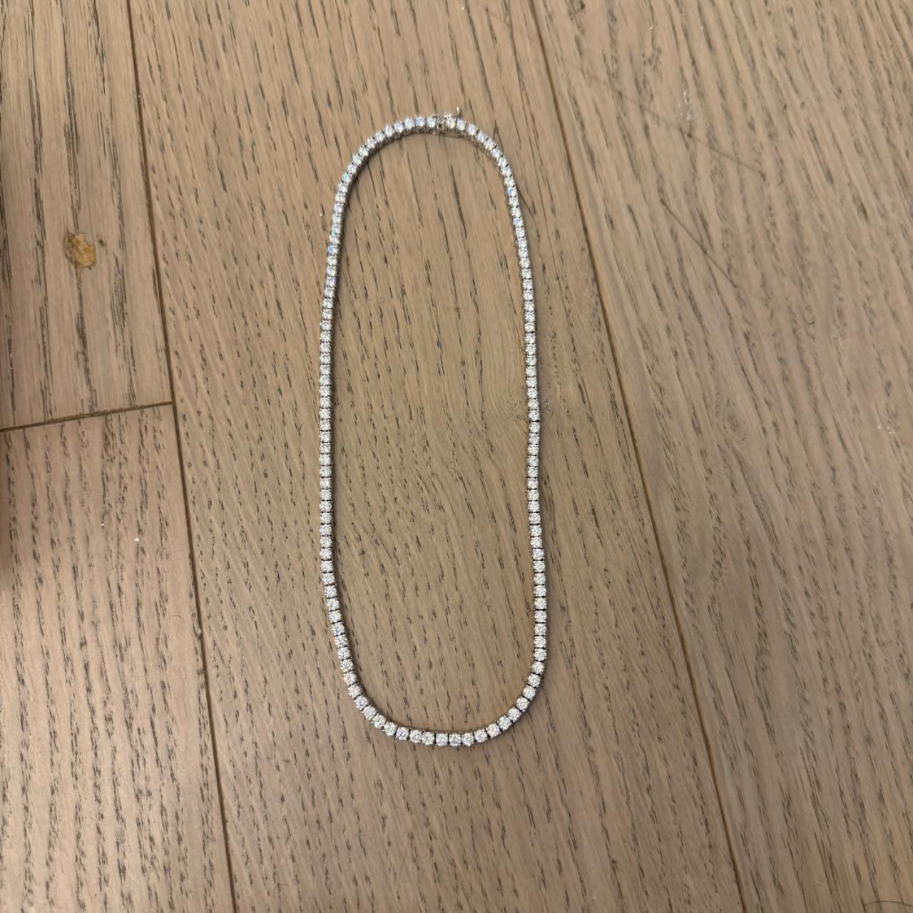 アクセサリー THE M JEWELERS THE TENNIS NECKLACE The M Jewelers Tennis Necklace Never worn Sterling | Depop