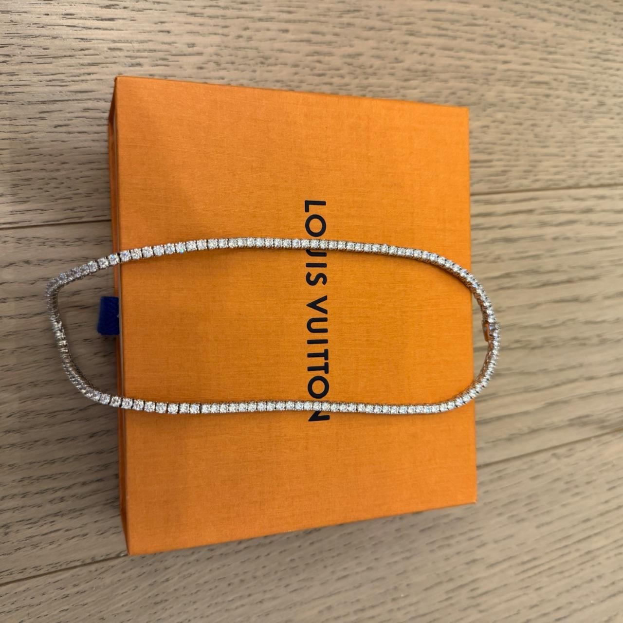 The M Jewelers Tennis Necklace Never worn Sterling | Depop