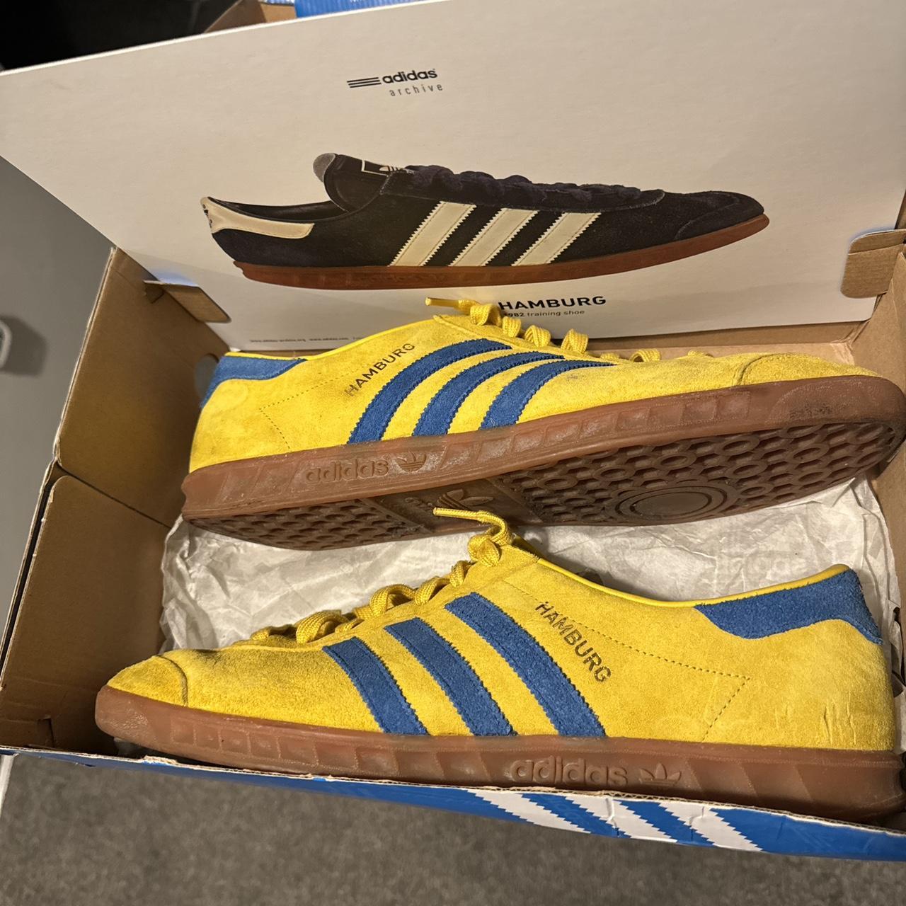 Adidas hamburg yellow and blue hotsell