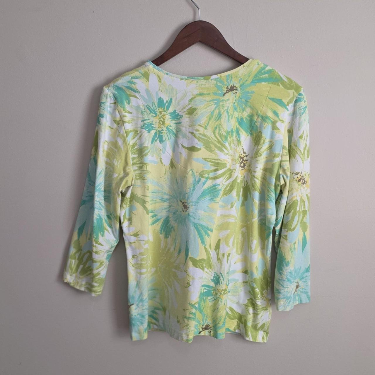 Ruby Rd. Women's Shirt - Green/Multi - L – Ruby R… - image 4