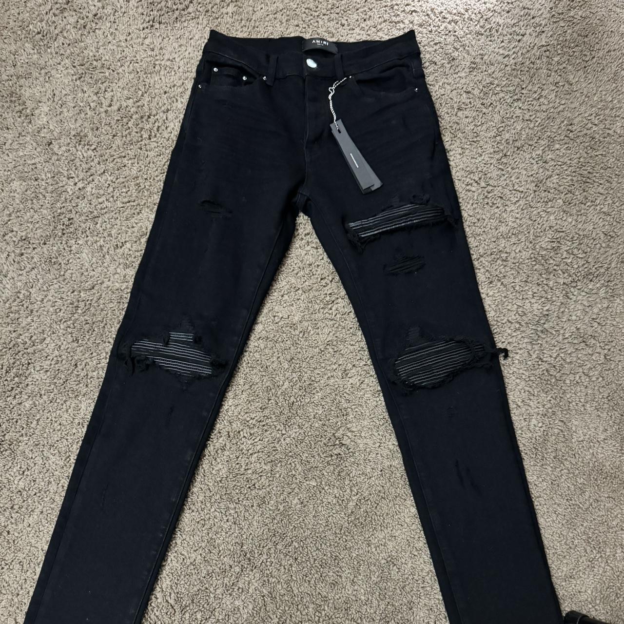Black amiri mx1 jeans size 30 I need these gona... - Depop