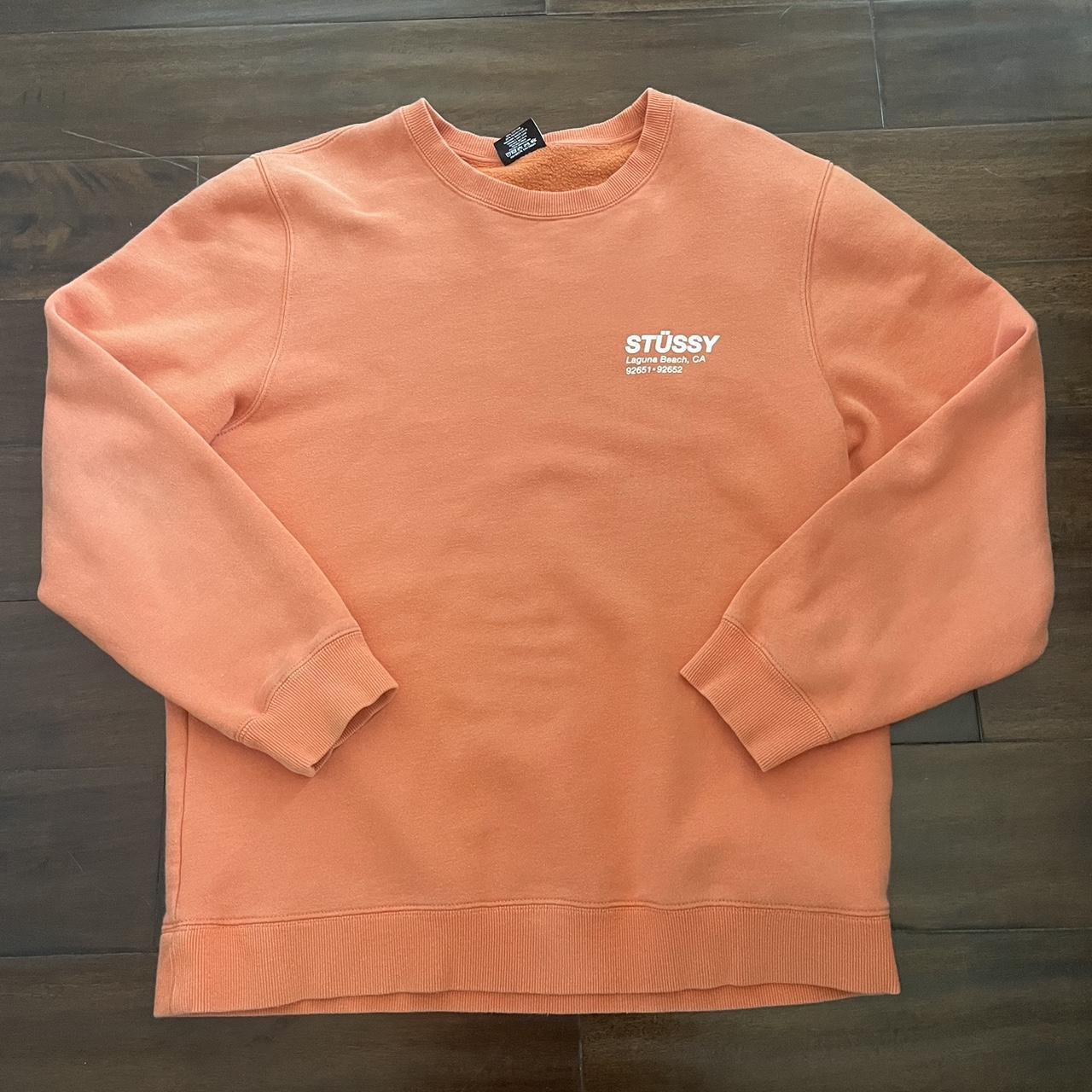 STUSSY BEACH CREW TEE ORANGE Tシャツ M STUSSY ステューシー BEACH CREW TEE ORANGE Tシャツ オレンジ