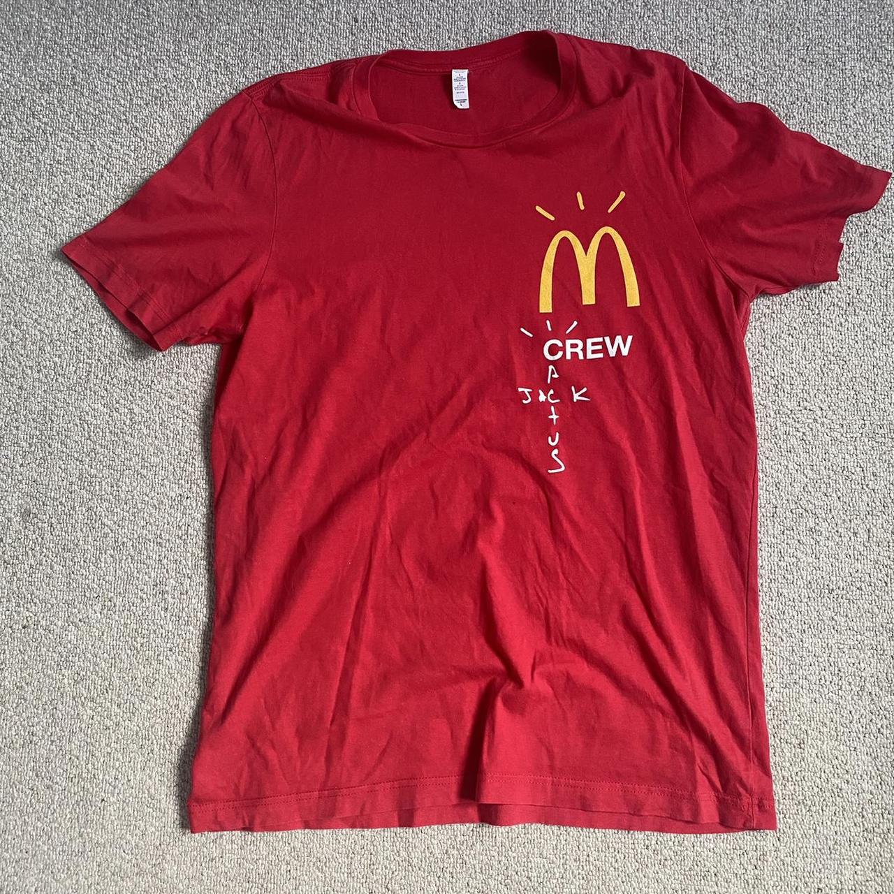 Travis Scott x McDonald’s cactus jack T-shirt - Depop