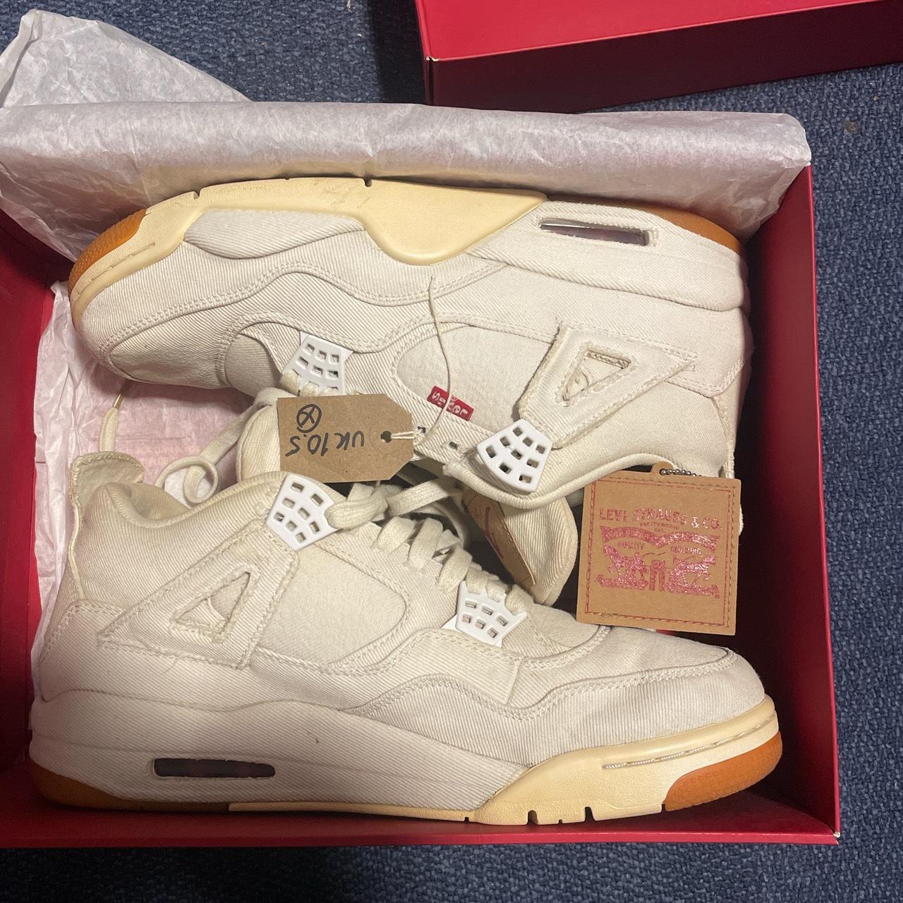 distressed jordan 4 levi