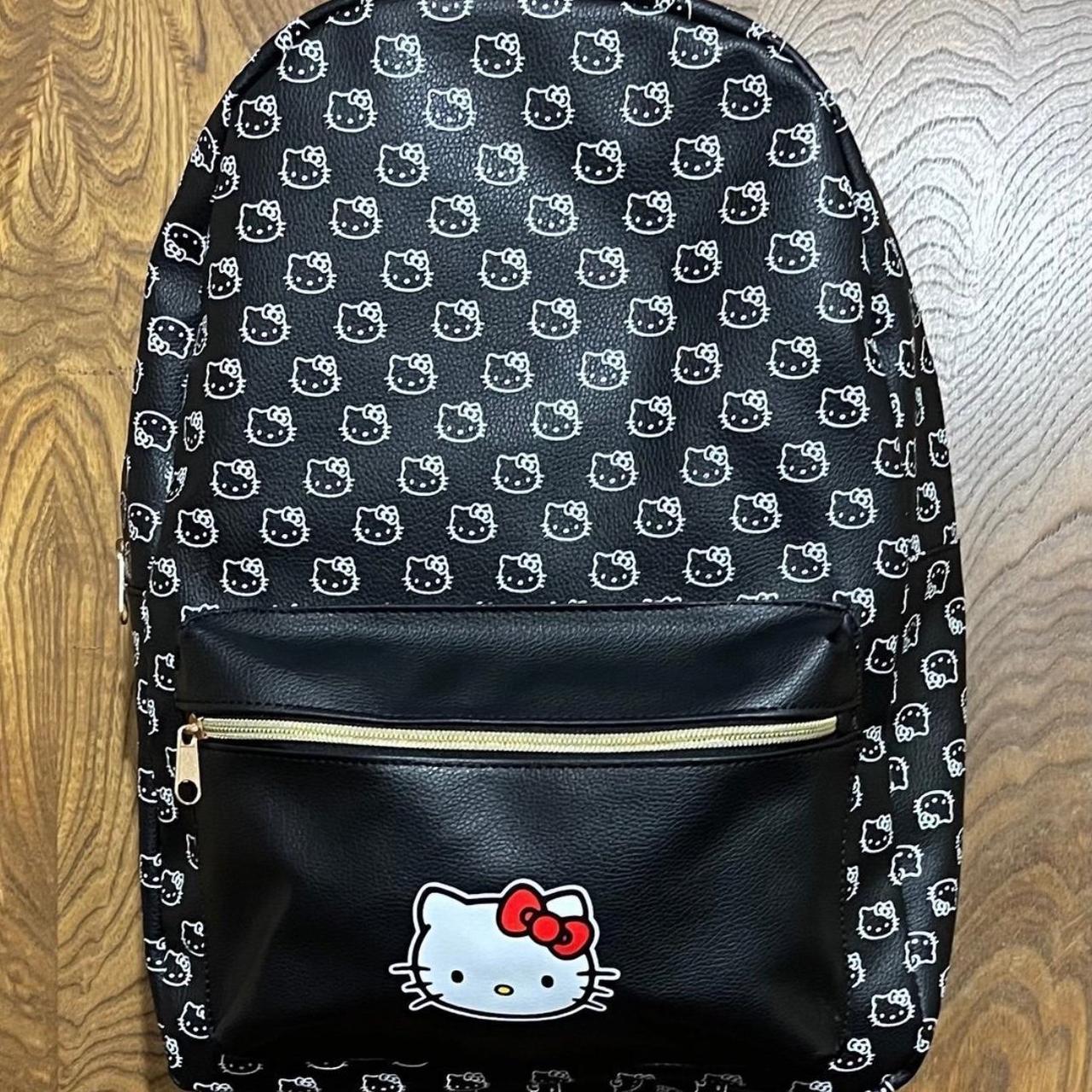 Black hello kitty backpack best sale