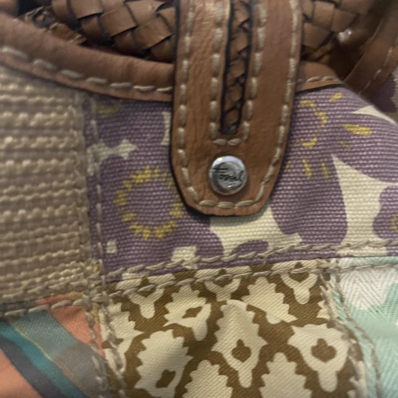 Fossil Women's Bag - Multi/Brown – Patchwork foss… - image 3