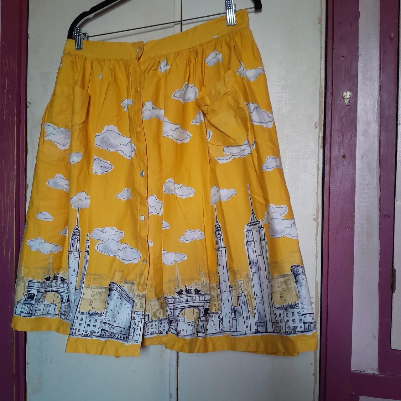 Plus size yellow midi skirt best sale