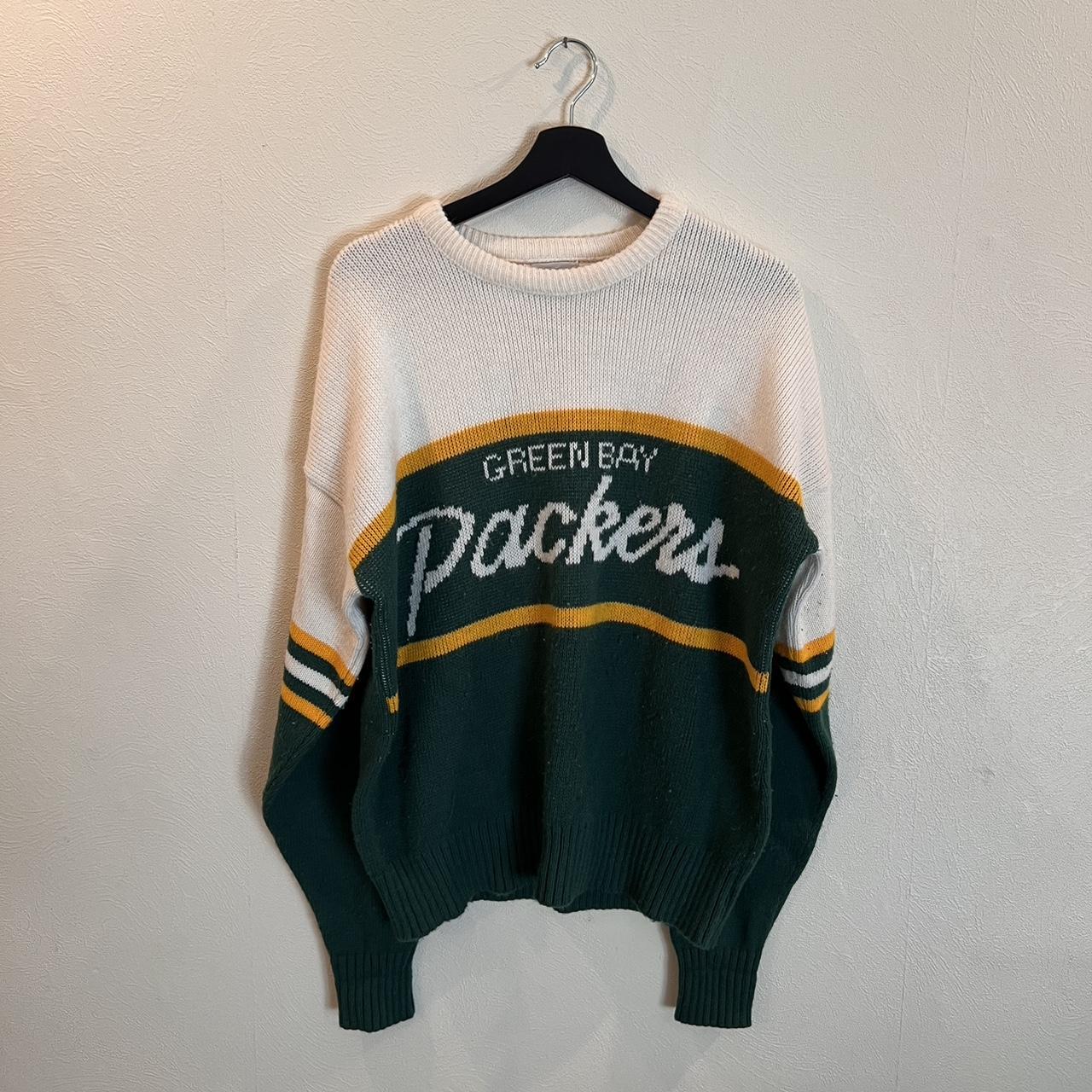 Vintage VTG 1980s Cliff outlet Engle NFL Wisconsin Green Bay Packer Sweater Sz Large