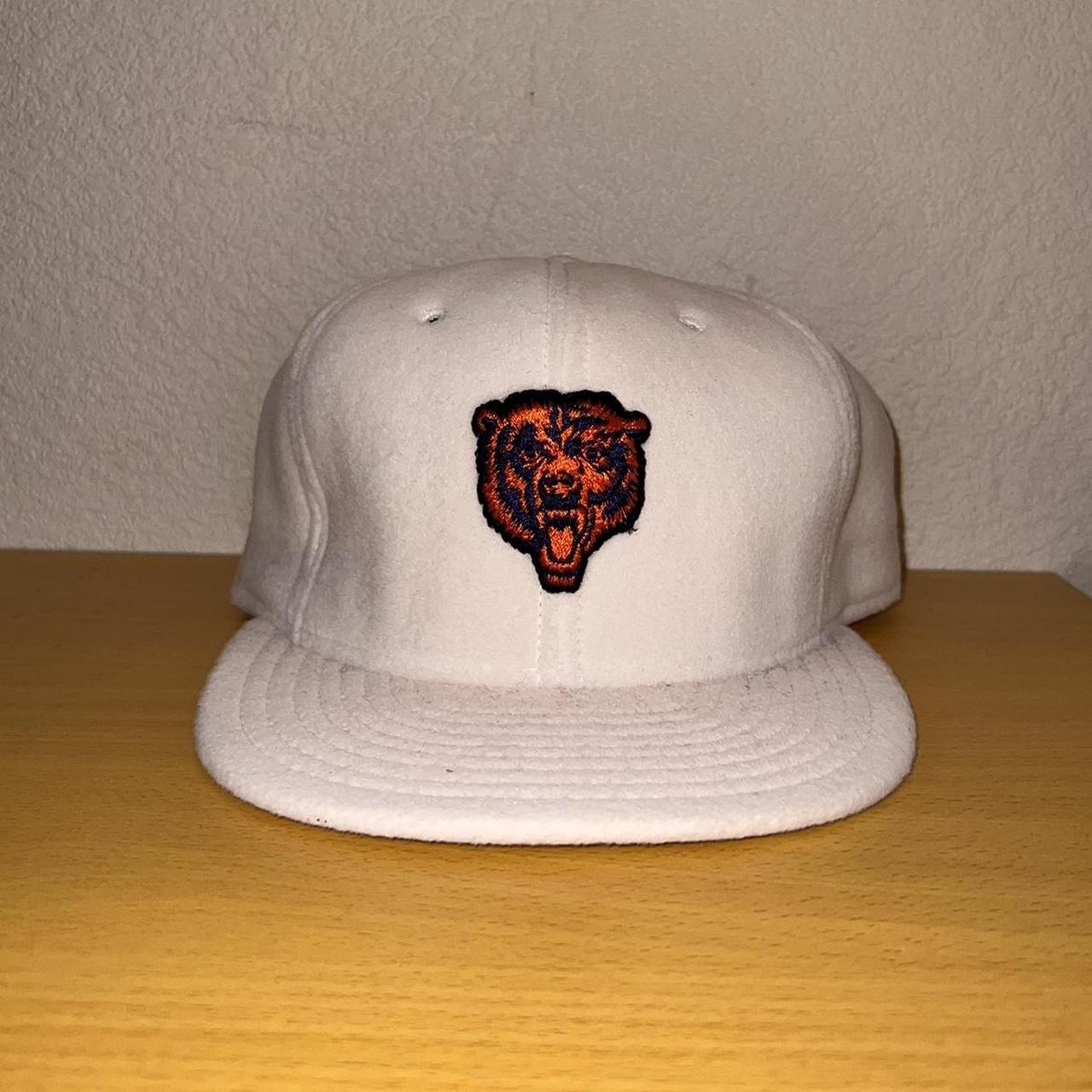 Vintage 1990s NFL offers Chicago Bears Hat SnapBack All White Edition