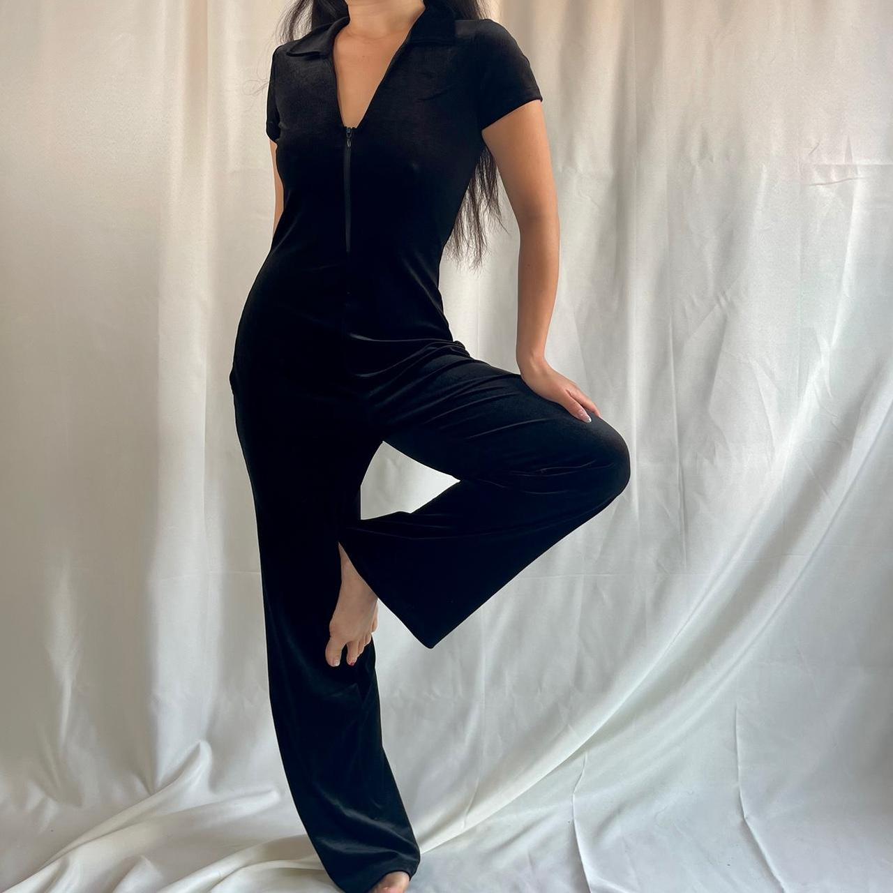 H&m velvet clearance jumpsuit