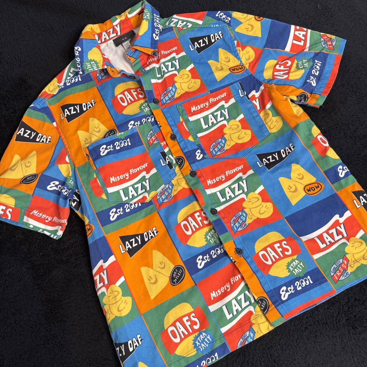 Lazy Oaf Men's Shirt - Multi - XS – Lazy Oaf shor… - image 2