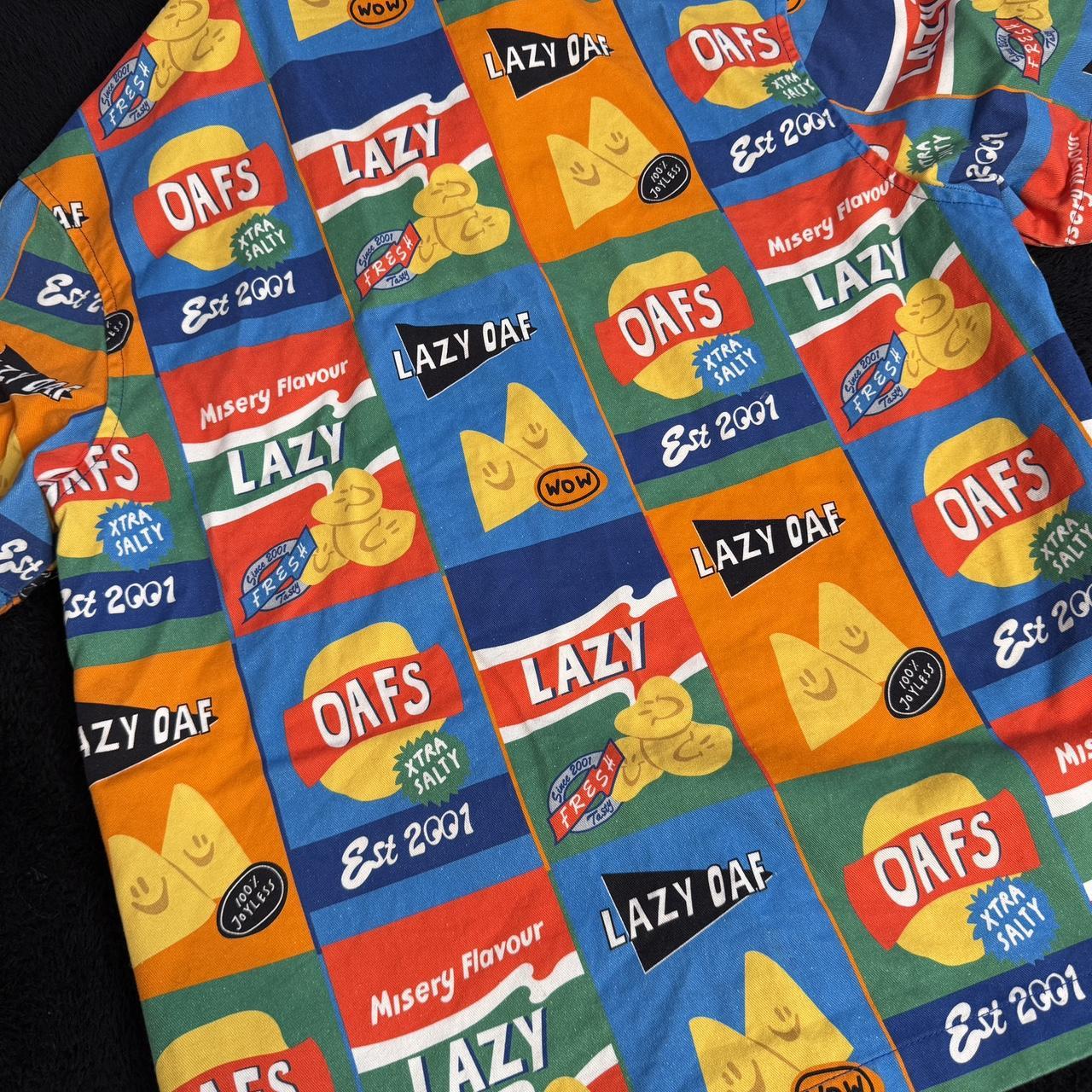 Lazy Oaf Men's Shirt - Multi - XS – Lazy Oaf shor… - image 5
