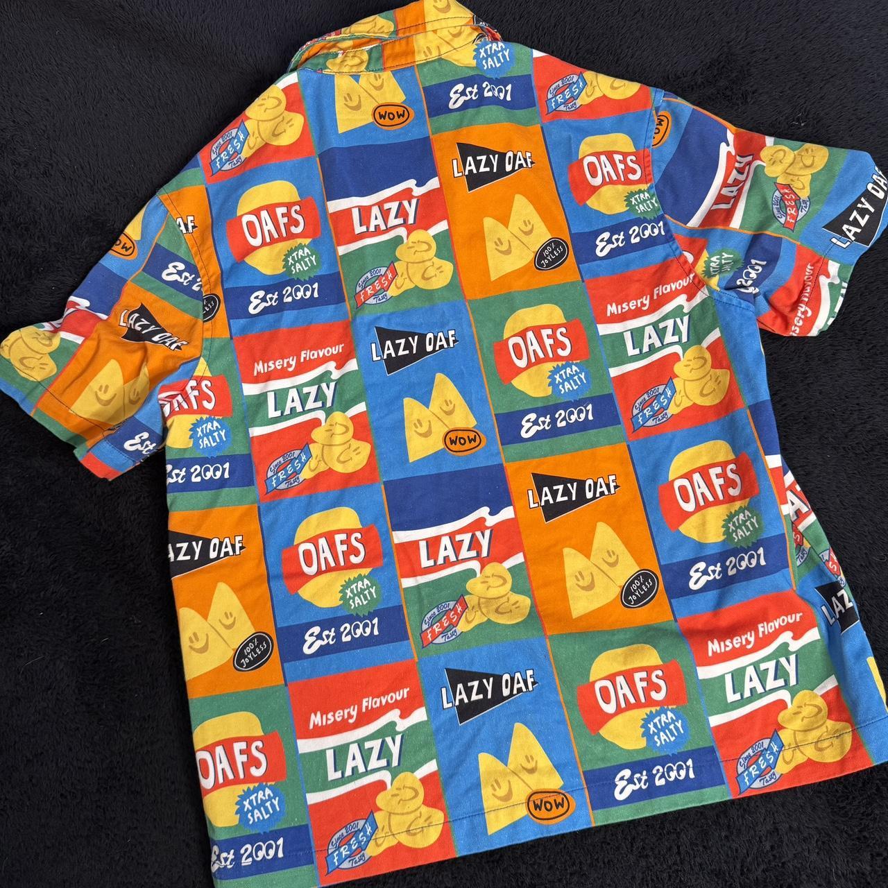 Lazy Oaf Men's Shirt - Multi - XS – Lazy Oaf shor… - image 4