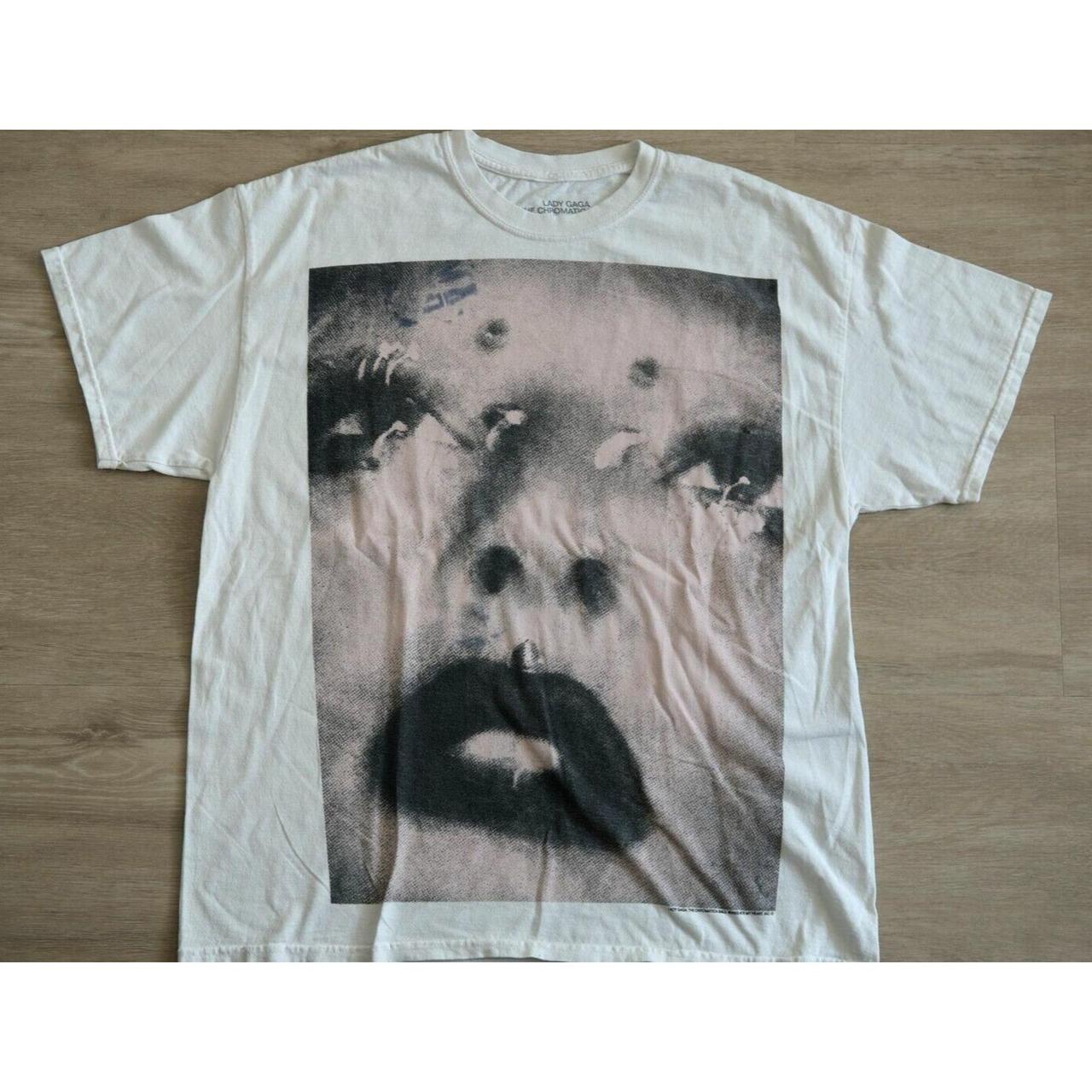 Lady Gaga - The Chromatica Ball Stadium Tour deals - Face White T-Shirt - Size XL