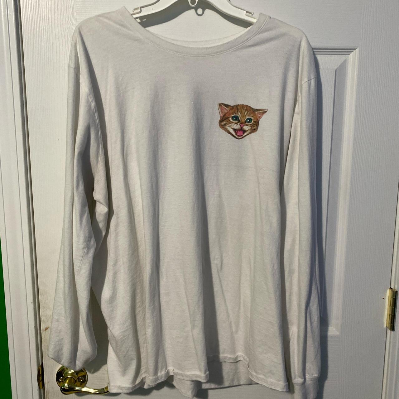 White nike sb cat scratch long sleeve Great