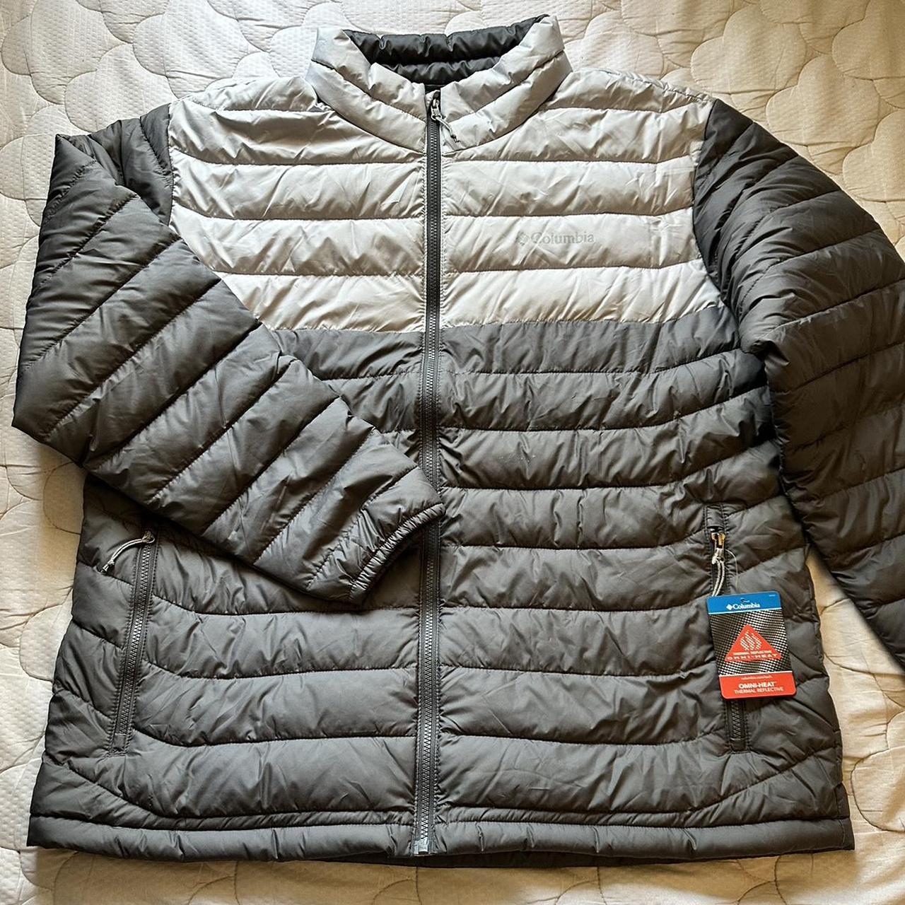 XXL Columbia Omni-Heat jacket. Grey color with | Depop