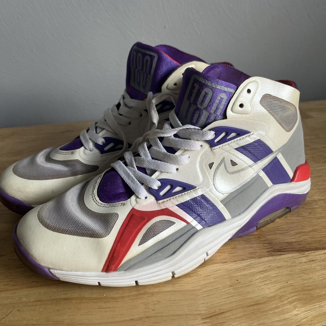 Size 8 Nike lunar 180 Trainer SC White Purple Depop