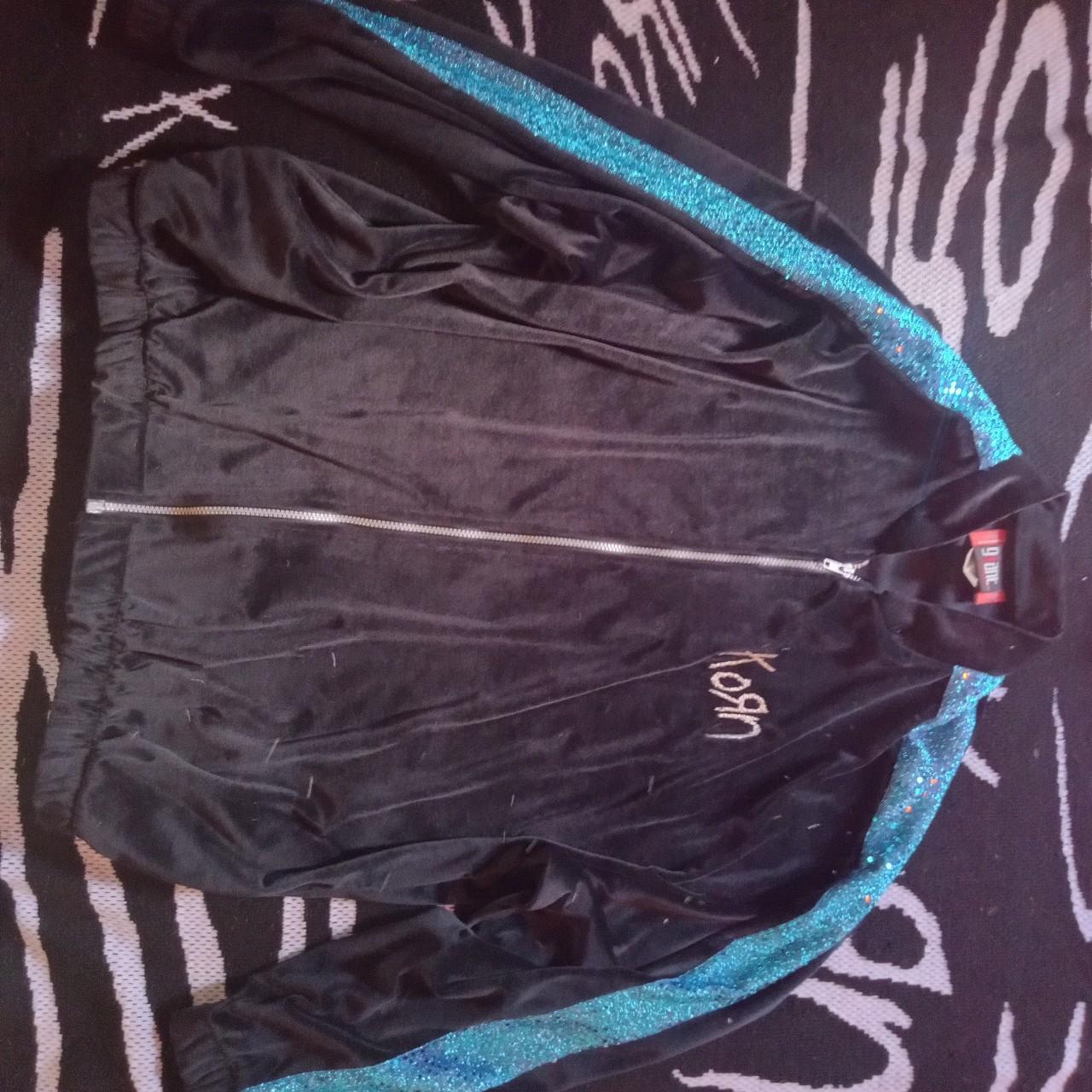 VINTAGE 90s GIVENCHY ACTIVEWEAR BLUE VELOUR DESIGNER