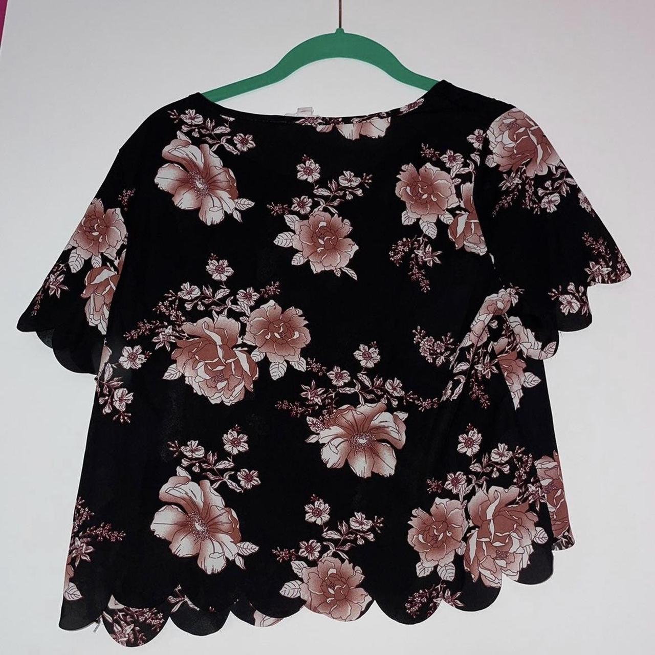 A'GACI Women's Pink and Black Blouse (3)