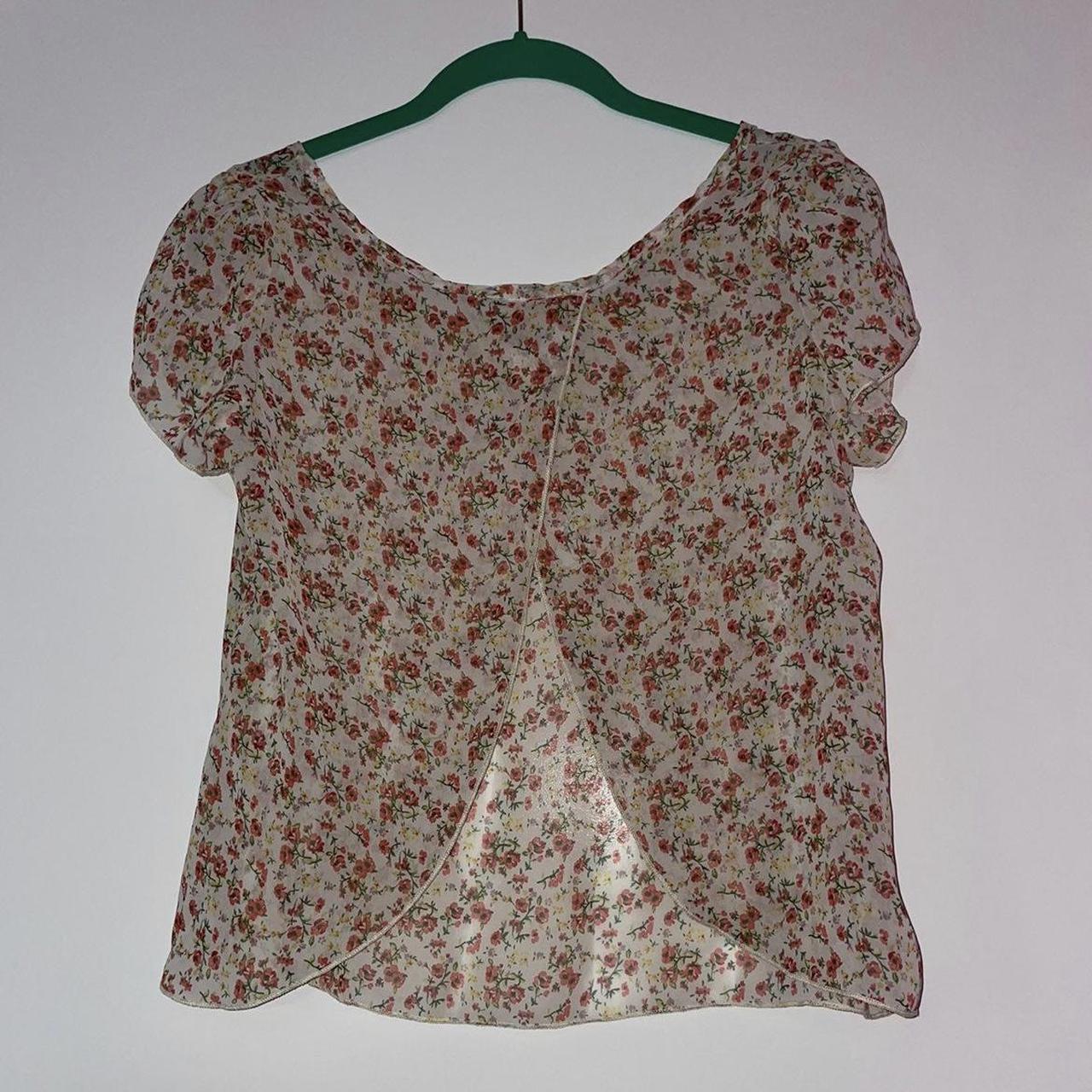 A'GACI Women's Cream and Red Blouse (4)