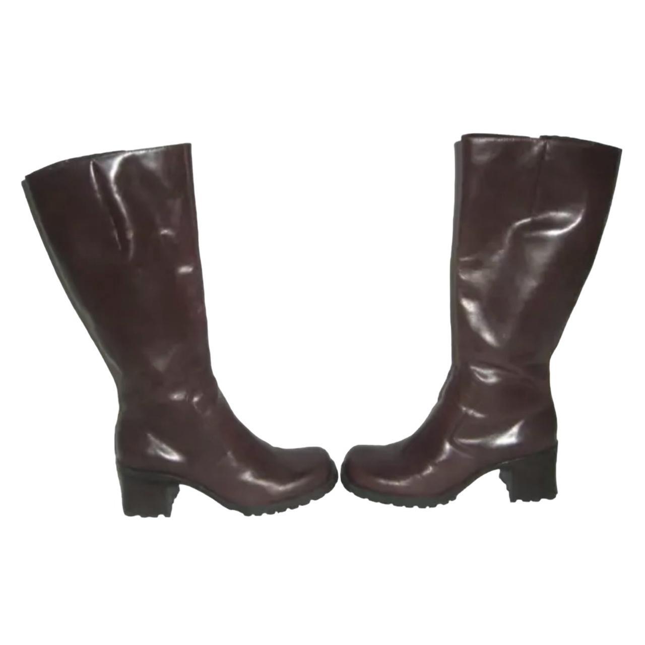 Two Lips Boots Vintage 90 s y2k Brown Square Toe. Depop
