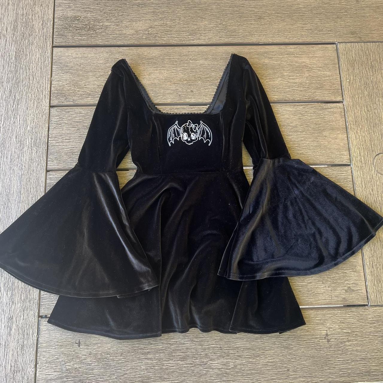 house of widow dollskill black velvet babydoll... Depop