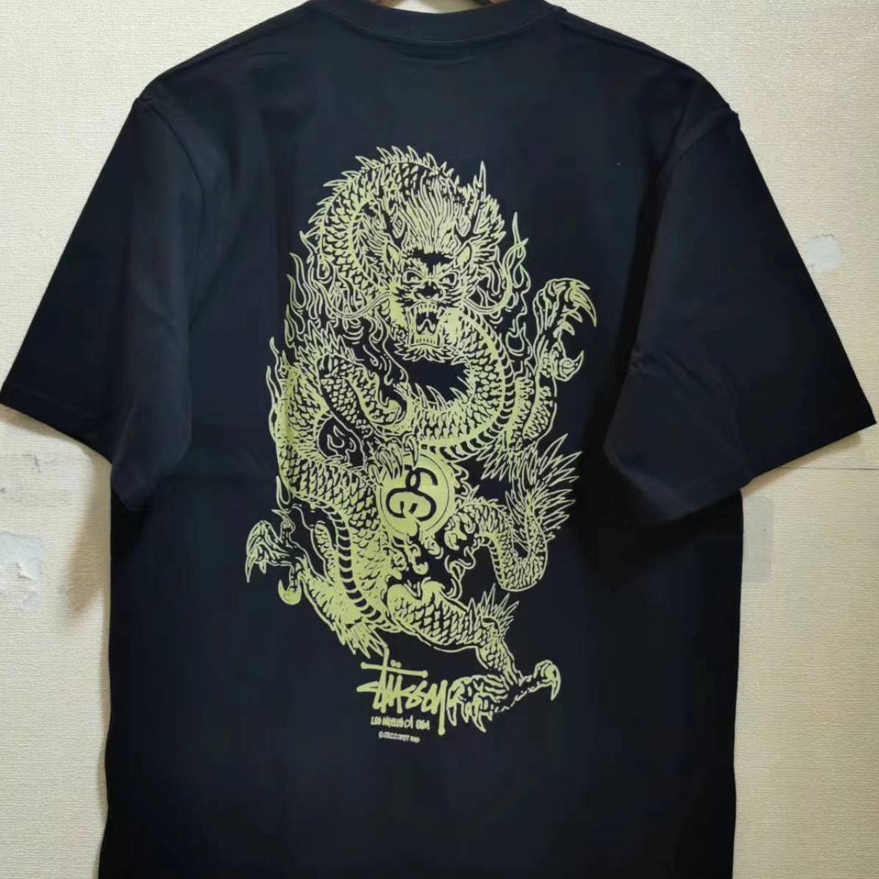 Stussy Chinese Dragon Printed T-shirt L | Depop