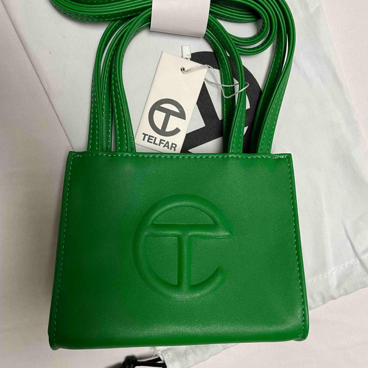 Ｔelfar Small Green Screen Shopping sold Bag Purse