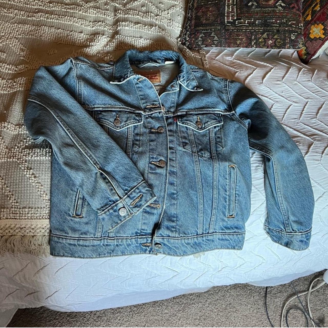 Levis 90S TRUCKER JACKET vis Jean jacket worn maybe... - Depop