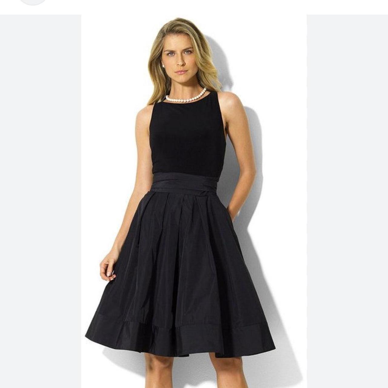 Ralph lauren black cocktail dress hotsell