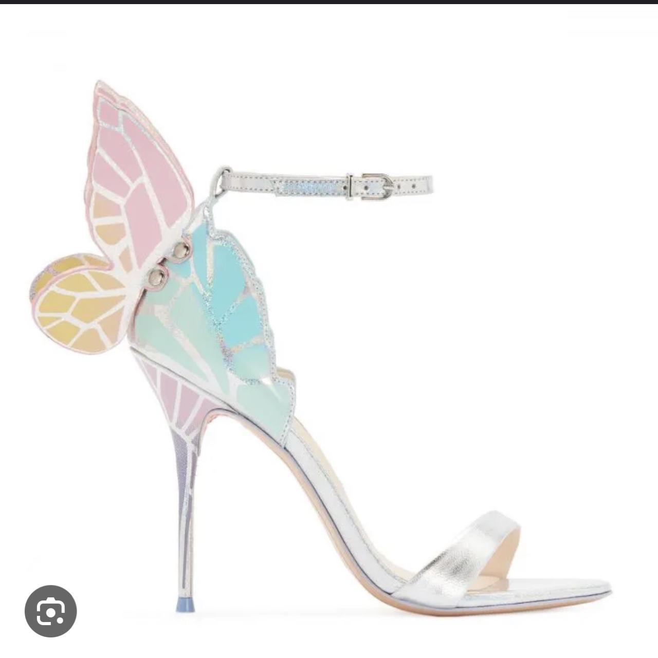 Sophia Webster chiara butterfly heels bought from a... - Depop