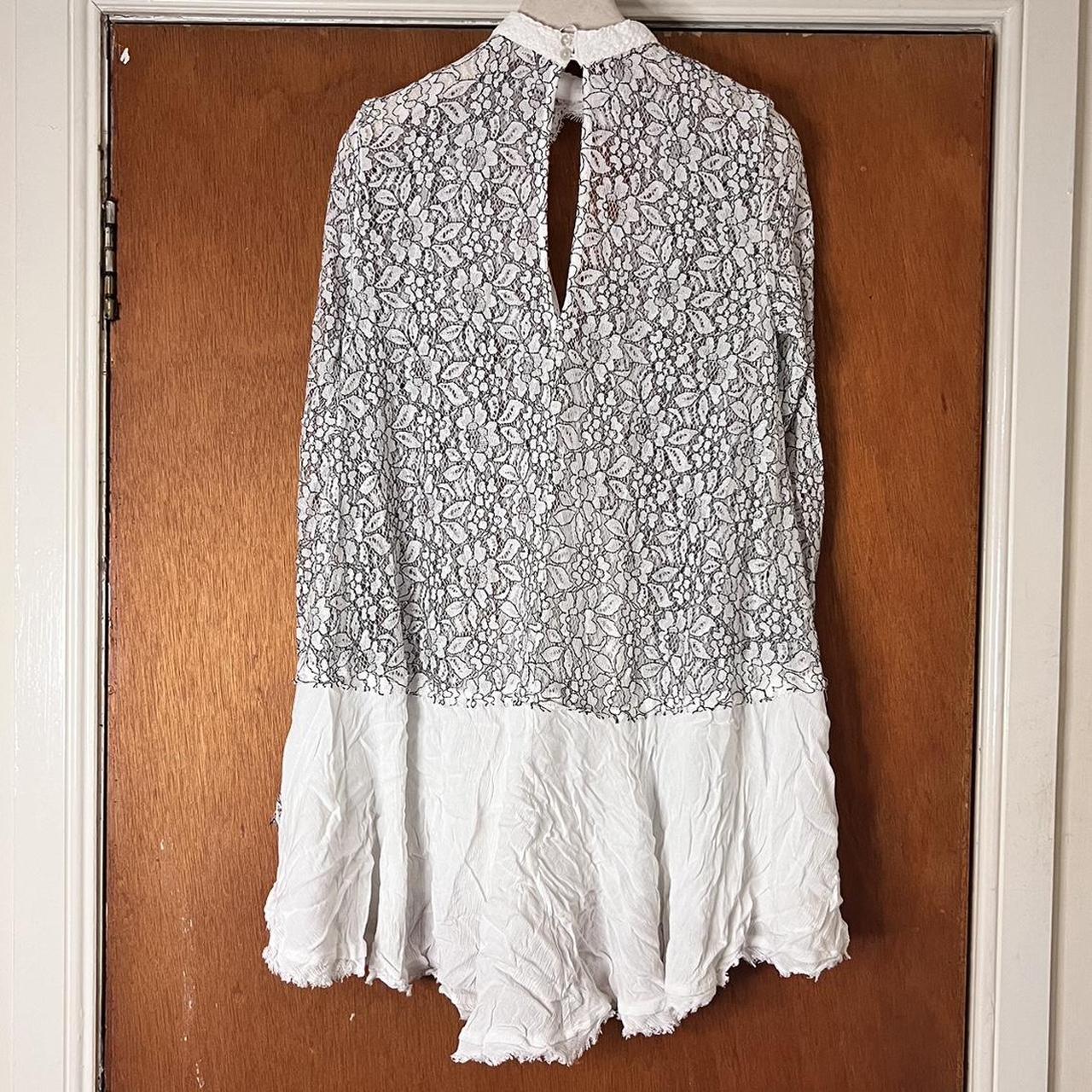 free people tell tale cut-out lace tunic dress. the - Depop