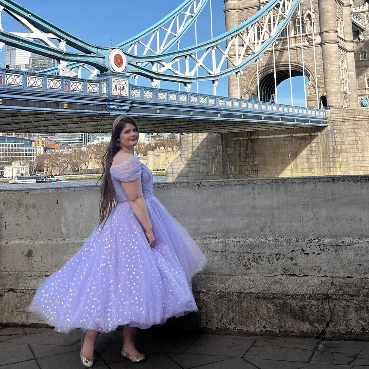 Teuta Matoshi Purple Dress Floral Teuta Matoshi Purple