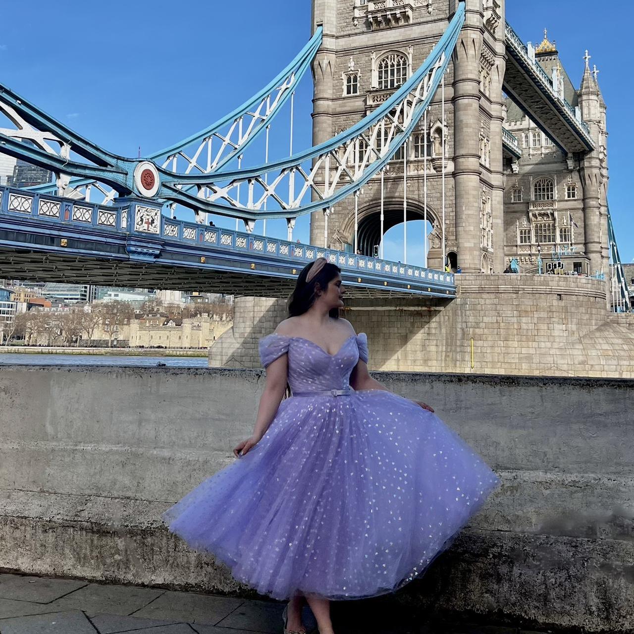 Teuta Matoshi Purple Floral Mini Dress Teuta Matoshi Teal Tea