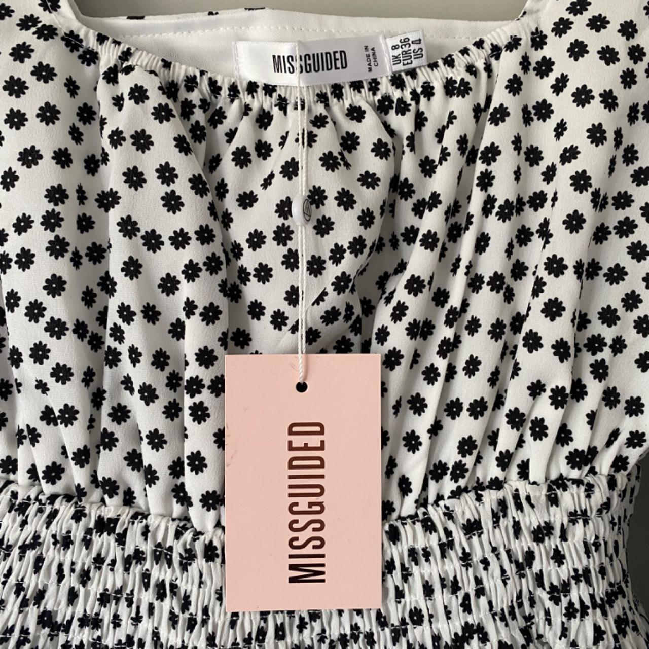 White and Black Missguided Dress New with tags