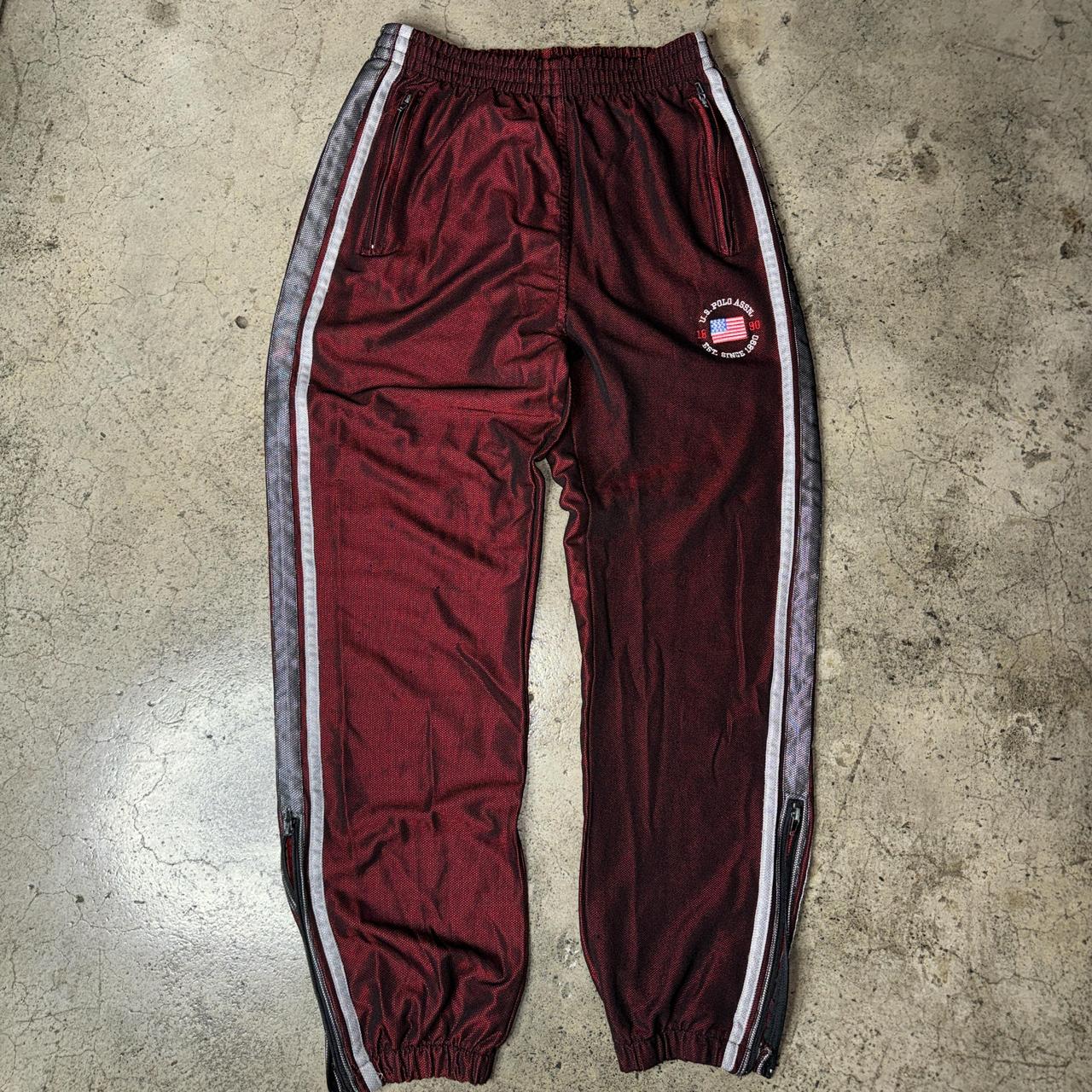 Polo Burgundy red athletic Jogger