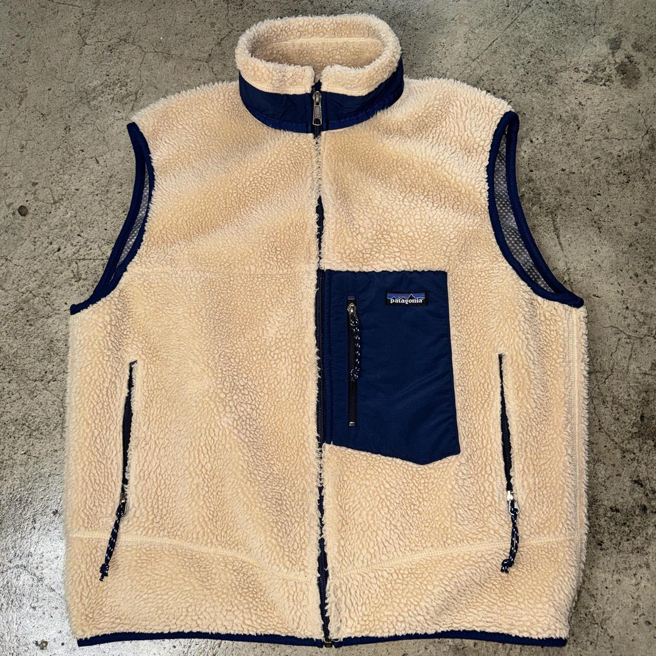 Vintage 90 s Patagonia Retro X Sherpa Vest Natural. Depop