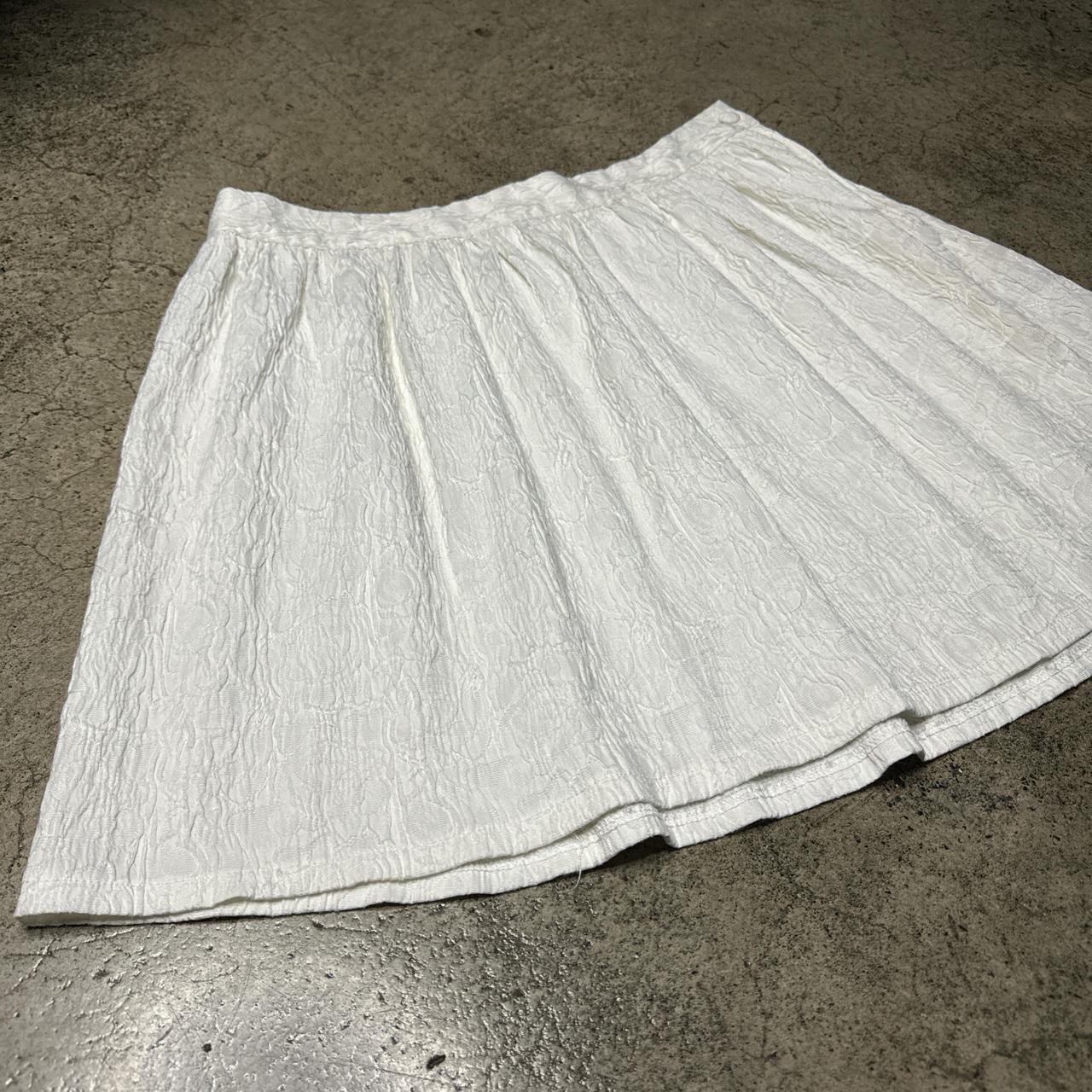 Plus size white flare skirt hotsell