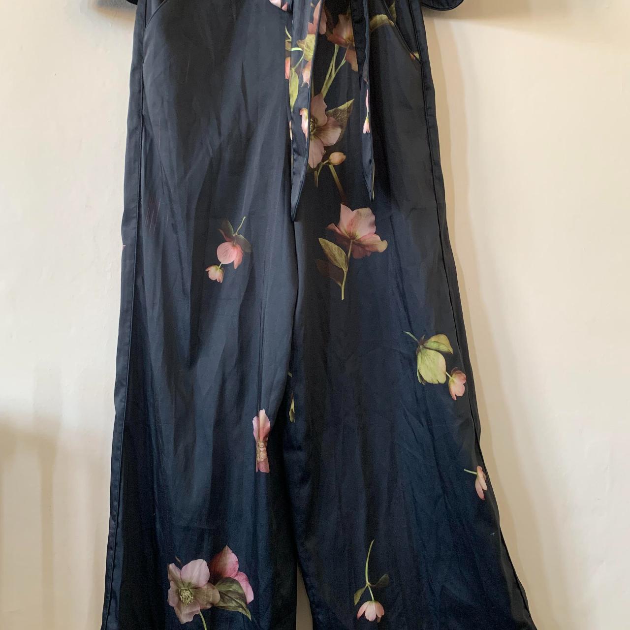 Ted Baker Navy Blue Floral Kensidy Arboretum Depop