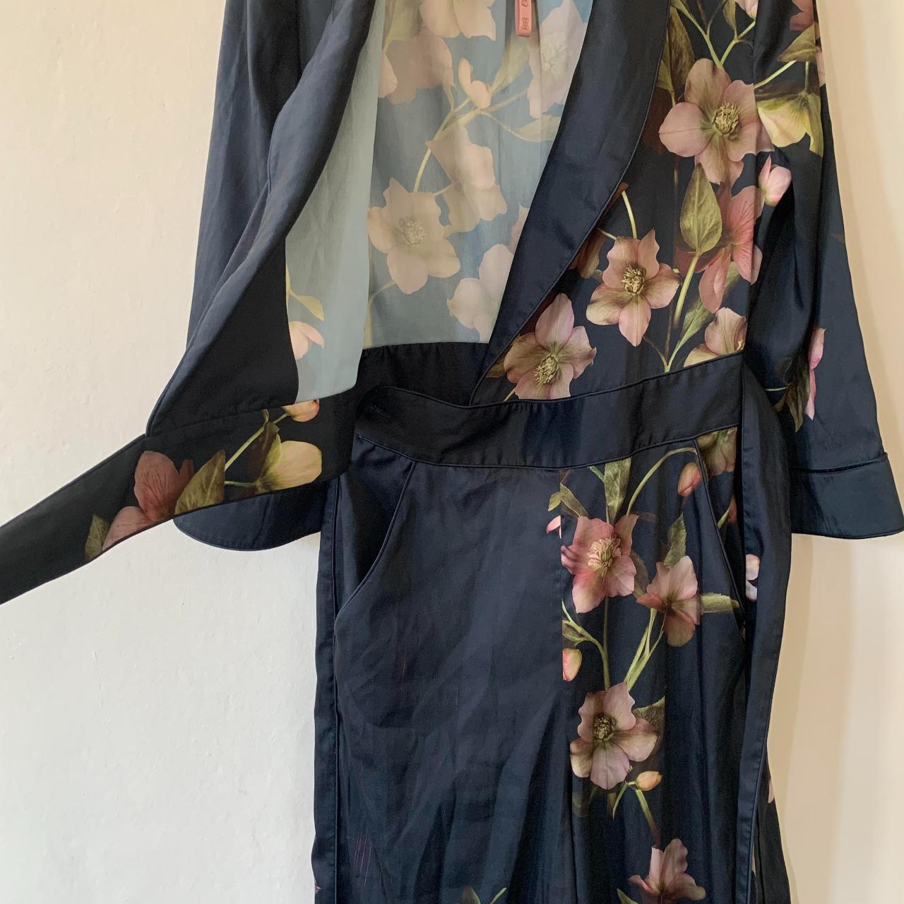 Ted Baker Navy Blue Floral Kensidy Arboretum Depop