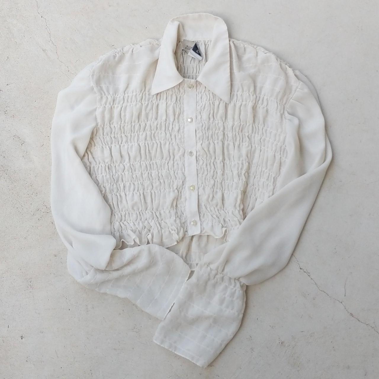 Source Unknown Women's Blouse - White/Cream - S –… - image 1