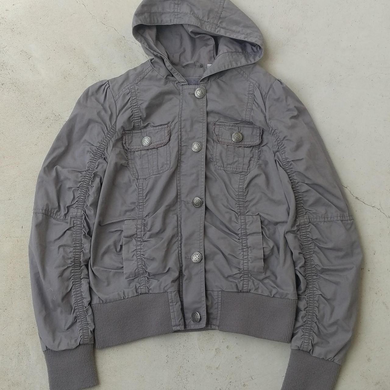 Source Unknown Women's Bomber Jacket - Grey/Brown… - image 1